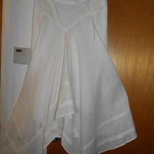 White Linen skirt by Talbot